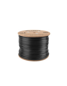 Lanberg LCU6-21CU-0305-BK cable de red Negro 305 m Cat6 U UTP (UTP) 2