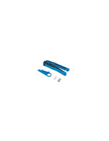 Lanberg NT-0303 crimpadora Juego de herramientas Negro, Azul