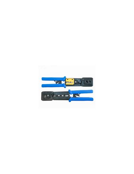 Lanberg NT-0204 crimpadora Herramienta para prensar Negro, Azul
