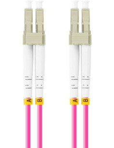 Lanberg FO-LULU-MD41-0005-VT Cable de fibra óptica e InfiniBand 0,5 m LC LC UPC Violeta