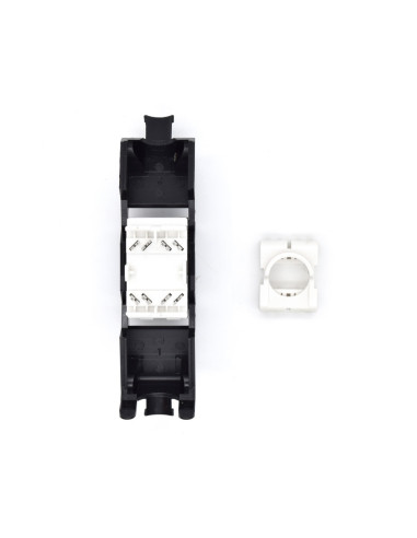 WP WPC-KEY-6AUP-TL BL conector RJ45 Negro, Blanco