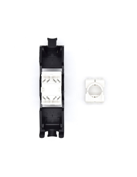 WP WPC-KEY-6AUP-TL BL conector RJ45 Negro, Blanco