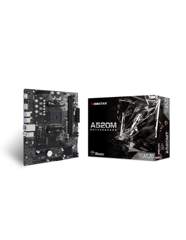 Biostar A520MT placa base AMD A520 Zócalo AM4 micro ATX