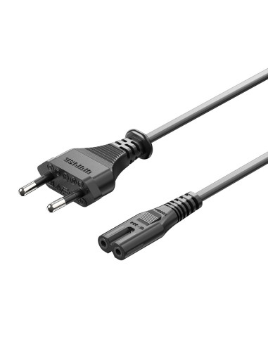 Vention Cable Alimentación Forma 8 ZCLBAC  CEE7 16 Macho - C7 Hembra  1.8m