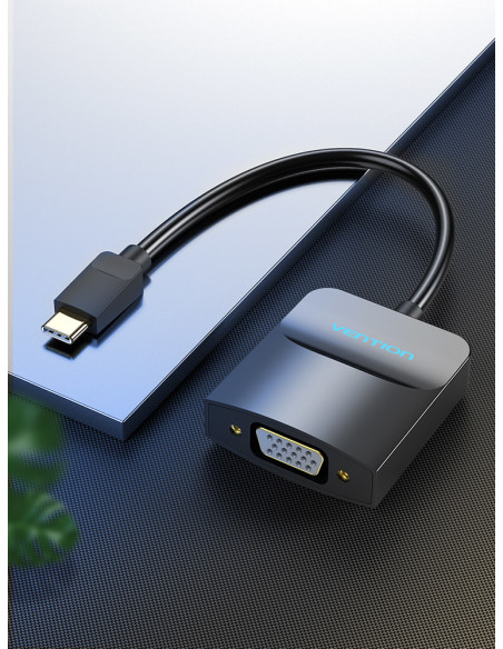 Vention Adaptador USB Tipo-C TDDBB  USB Tipo-C Macho - VGA Hembra