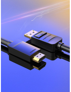 Vention Cable Conversor HADBG  Displayport Macho - HDMI Macho  1.5m  Negro 2