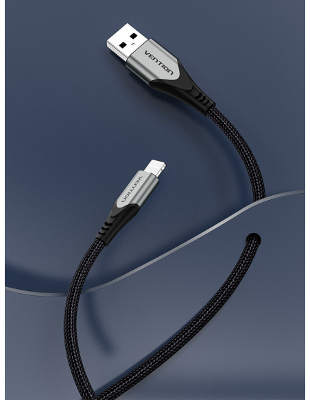 Vention Cable USB 2.0 Lightning LABHH  USB Macho - Lightning Macho  2m  Gris