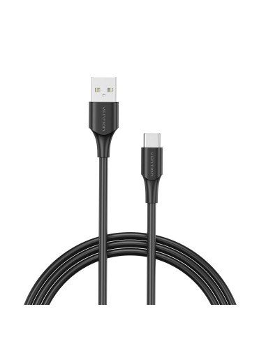 Vention Cable USB Tipo-C 3A CTHBC  USB Tipo-C Macho - USB Macho  25cm  Negro