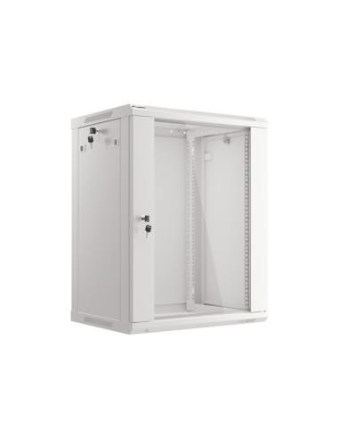 Lanberg WF01-6415-10S armario rack 15U Bastidor de pared Gris