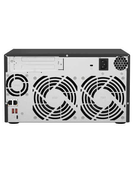 QNAP TS-873A NAS Torre Ryzen Embedded V1500B 8 GB DDR4 0 TB QNAP Turbo System Negro