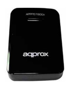 Approx APPPB7800BK batería externa 7800 mAh Negro