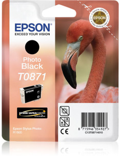 Epson Flamingo Cartucho T0871 negro foto