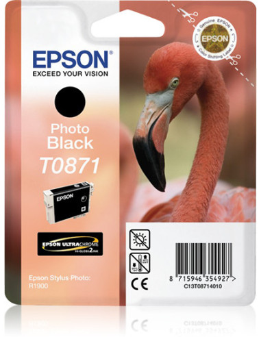 Epson Flamingo Cartucho T0871 negro foto