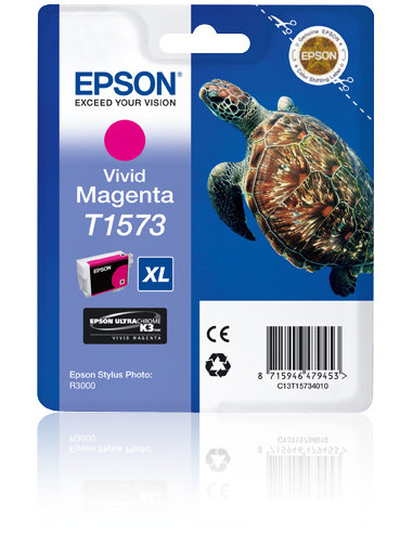 Epson Turtle Cartucho T1573 magenta vivo