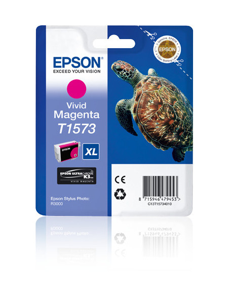 Epson Turtle Cartucho T1573 magenta vivo