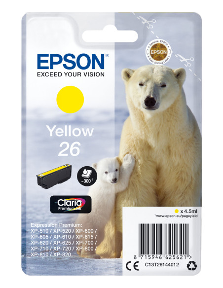 Epson Polar bear Cartucho 26 amarillo