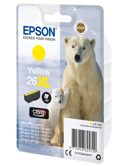 Epson Polar bear Cartucho 26XL amarillo