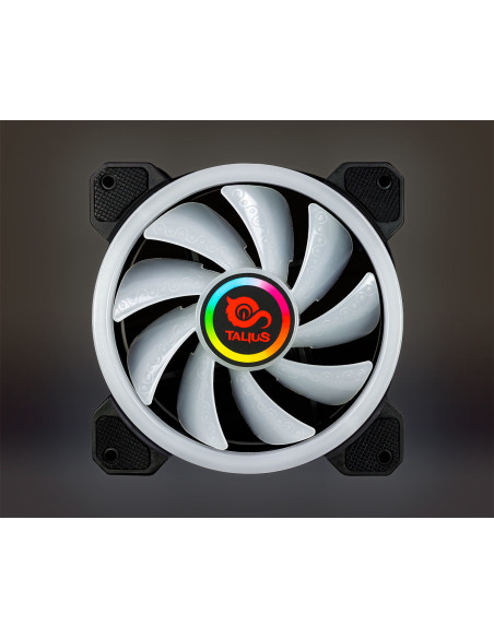 TALIUS Ventilador caja RGB Iris Spectrum 16Led 12cm (compatible sólo con caja Tal-Cronos)