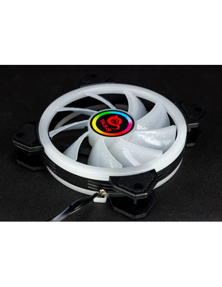 TALIUS Ventilador caja RGB Iris Spectrum 16Led 12cm (compatible sólo con caja Tal-Cronos)