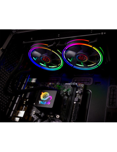 TALIUS Skadi-240 RGB Procesador Set de refrigeración 12 cm Negro