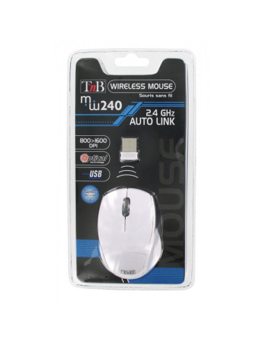 T'nB MM240 ratón Oficina RF inalámbrico Óptico 1600 DPI