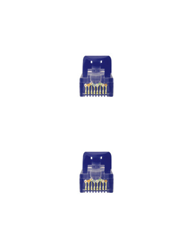 Nanocable Cable de red latiguillo RJ45 LSZH Cat.6A UTP AWG24, Azul, 3.0m
