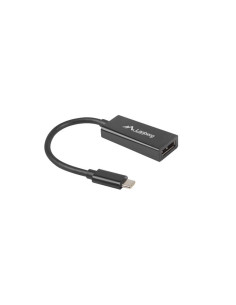 Lanberg AD-UC-DP-01 adaptador de cable de vídeo 0,15 m USB Tipo C DisplayPort Negro 2