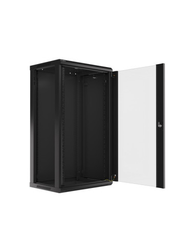 Lanberg WF01-6422-10B armario rack 22U Bastidor de pared Negro