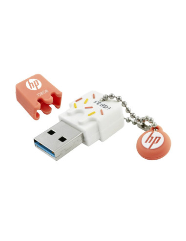 HP x778w unidad flash USB 64 GB USB tipo A 3.2 Gen 1 (3.1 Gen 1) Naranja, Blanco