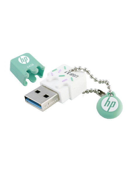 HP x778w unidad flash USB 64 GB USB tipo A 3.2 Gen 1 (3.1 Gen 1) Verde, Blanco