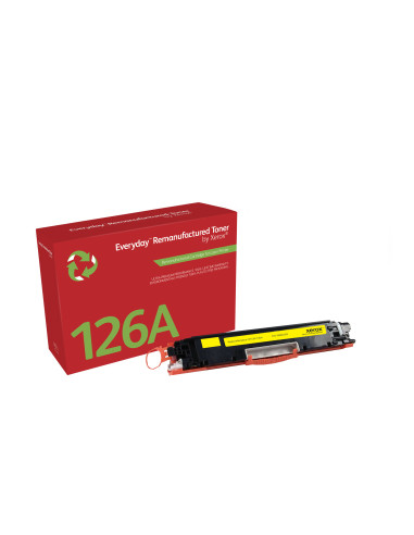 Tóner Everyday™ Amarillo remanufacturado de Xerox es compatible con HP 126A (CE312A), Capacidad estándar