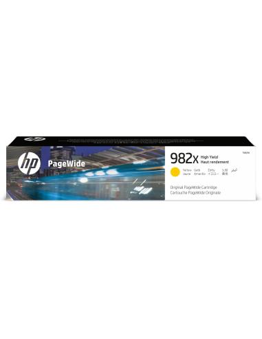 HP Cartucho PageWide 982X Original de alta capacidad amarillo