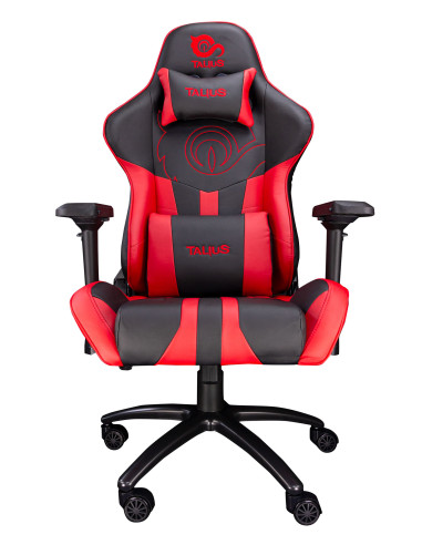 TALIUS Silla Viper Gaming Black Red, 4D, Butterfly, Base Metal, Ruedas 60mm Nylon, Gas Clase 4