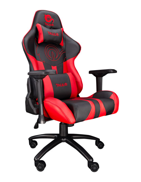 TALIUS Silla Viper Gaming Black Red, 4D, Butterfly, Base Metal, Ruedas 60mm Nylon, Gas Clase 4