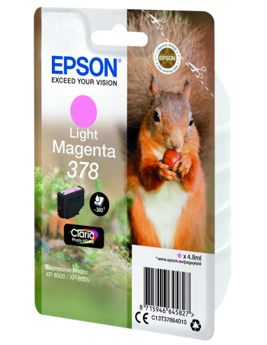 Epson Squirrel Singlepack Light Magenta 378 Claria Photo HD Ink