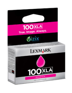 Lexmark 100XLA cartucho de tinta 1 pieza(s) Original Alto rendimiento (XL) Magenta