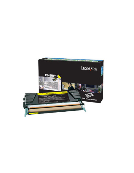 Lexmark C748H1YG cartucho de tóner 1 pieza(s) Original Amarillo
