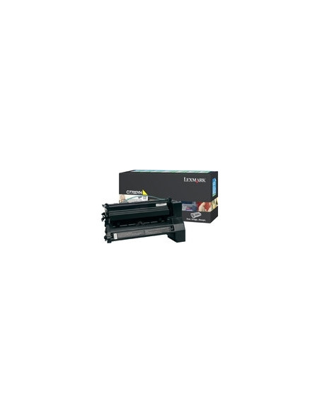 Lexmark Yellow High Yield Return Program Print Cartridge for C770 C772 cartucho de tóner Original Amarillo