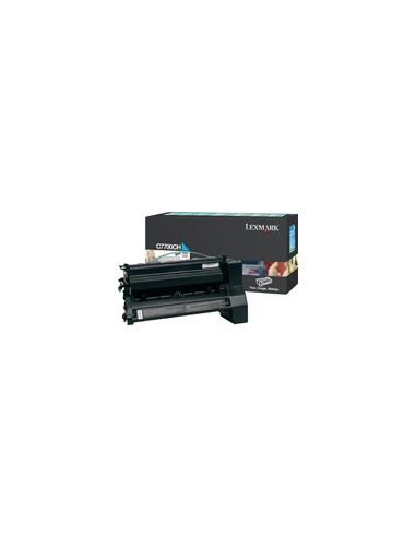 Lexmark Cyan High Yield Return Program Print Cartridge for C770 772 cartucho de tóner Original Cian