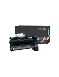 Lexmark Black High Yield Return Program Print Cartridge for C770 C772 cartucho de tóner Original Negro