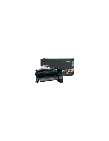 Lexmark Black High Yield Return Program Print Cartridge for C770 C772 cartucho de tóner Original Negro
