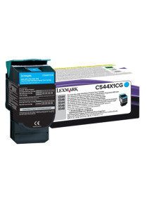 Lexmark C544 546, X544 546 Cartucho tóner cian Extra Alto Rendimiento Retornable (4K)