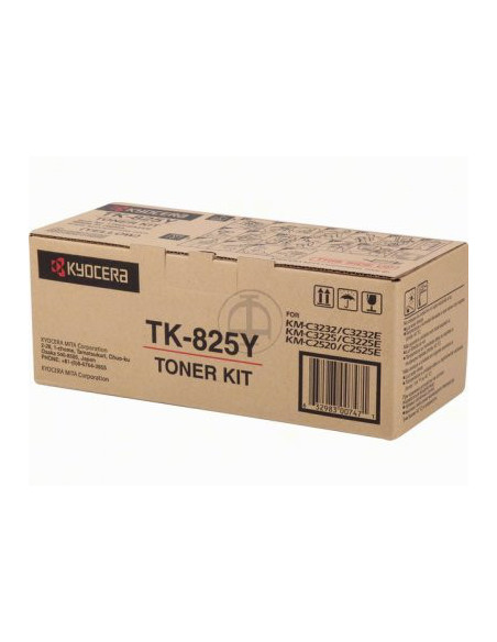 KYOCERA TK-825Y cartucho de tóner 1 pieza(s) Original Amarillo