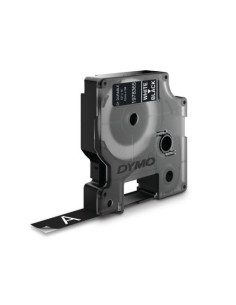 DYMO D1 - Etiquetas Durable - Blanco sobre negro - 12mm x 3m