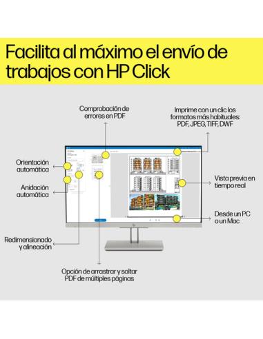HP Designjet Impresora T1600 PostScript de 36 pulgadas