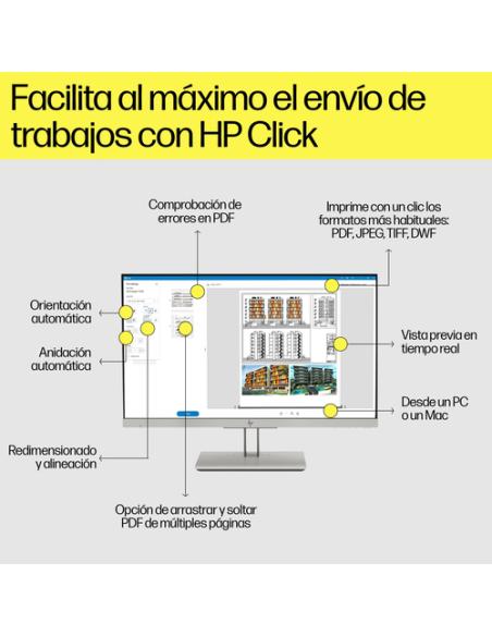 HP Designjet Impresora T1600 PostScript de 36 pulgadas
