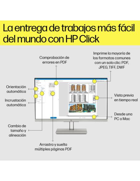 HP Designjet Impresora T1600 PostScript de 36 pulgadas