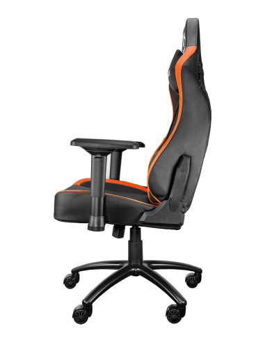 TALIUS silla Vulture gaming negra naranja butterfly, base nylon, ruedas nylon