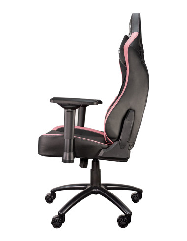TALIUS silla Vulture gaming negra rosa butterfly, base nylon, ruedas nylon