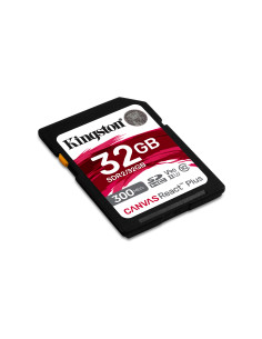 Kingston Technology 32GB Canvas React Plus SDHC UHS-II 300R 260W U3 V90 for Full HD 4K 8K 2